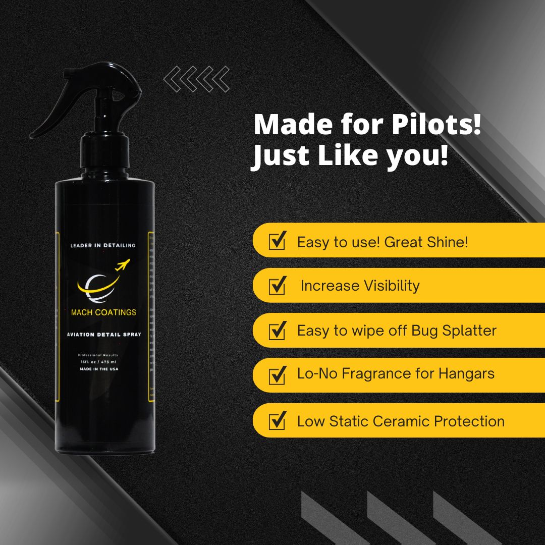 Elevate Your Aircraft's Shine and Protection with Our Aviation Detail Spray